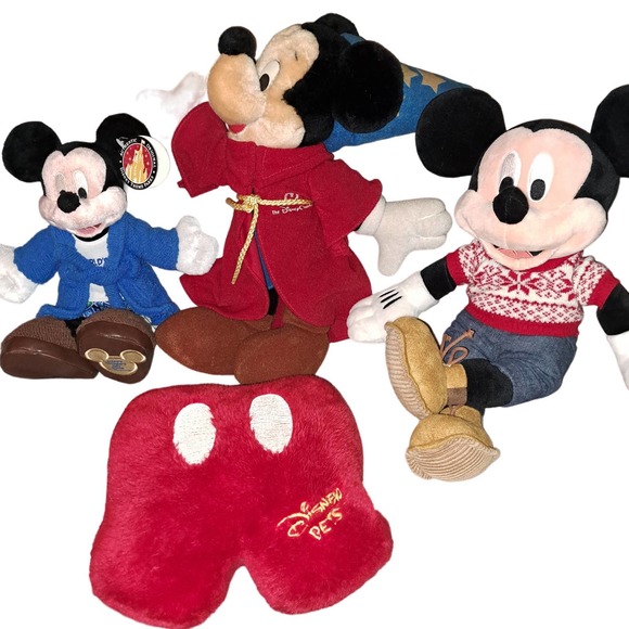 ALL YOUR MICKEY FAVEORITES! 4 Plush Mickey Mouses Dolls - Picture 1 of 8